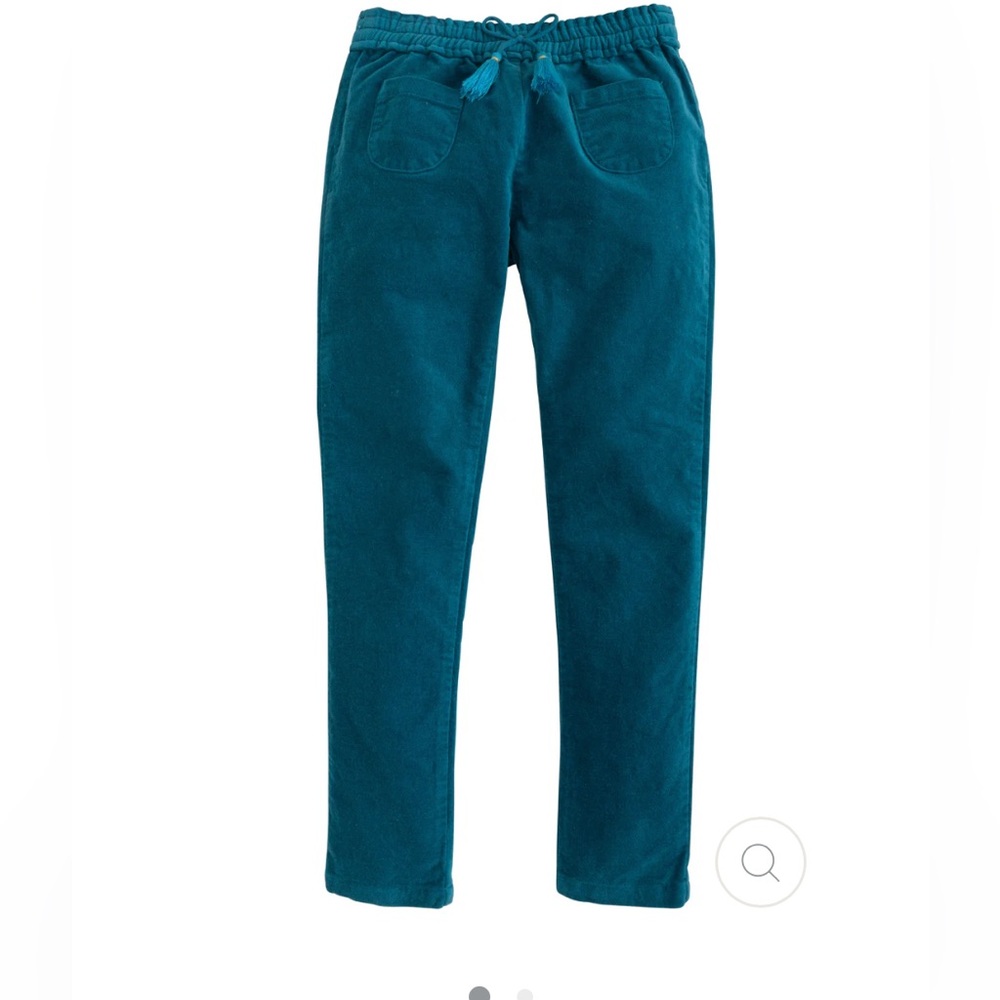 Bisby Dark Turquoise Velvet Pants. Pull on. Size 10. Great condition